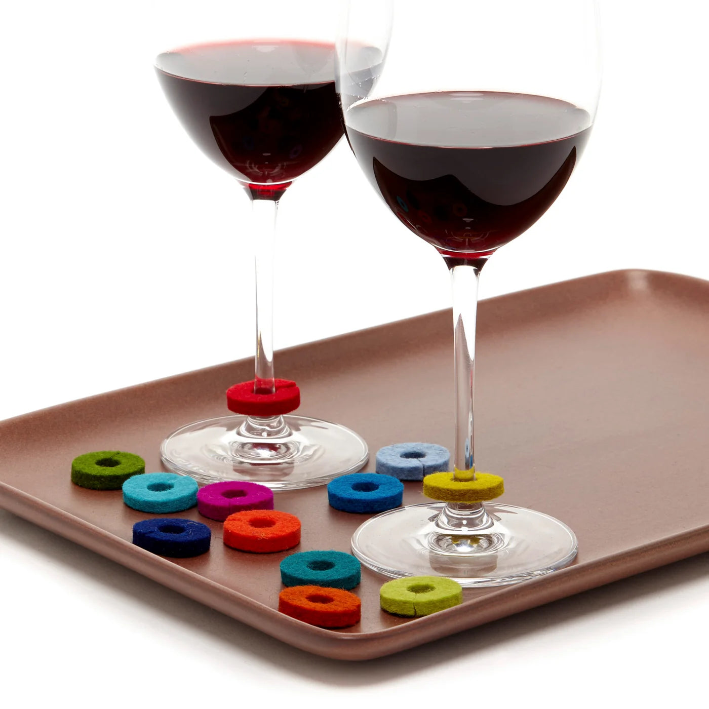 Wine-O's Wool Round Wine Markers - Autumn