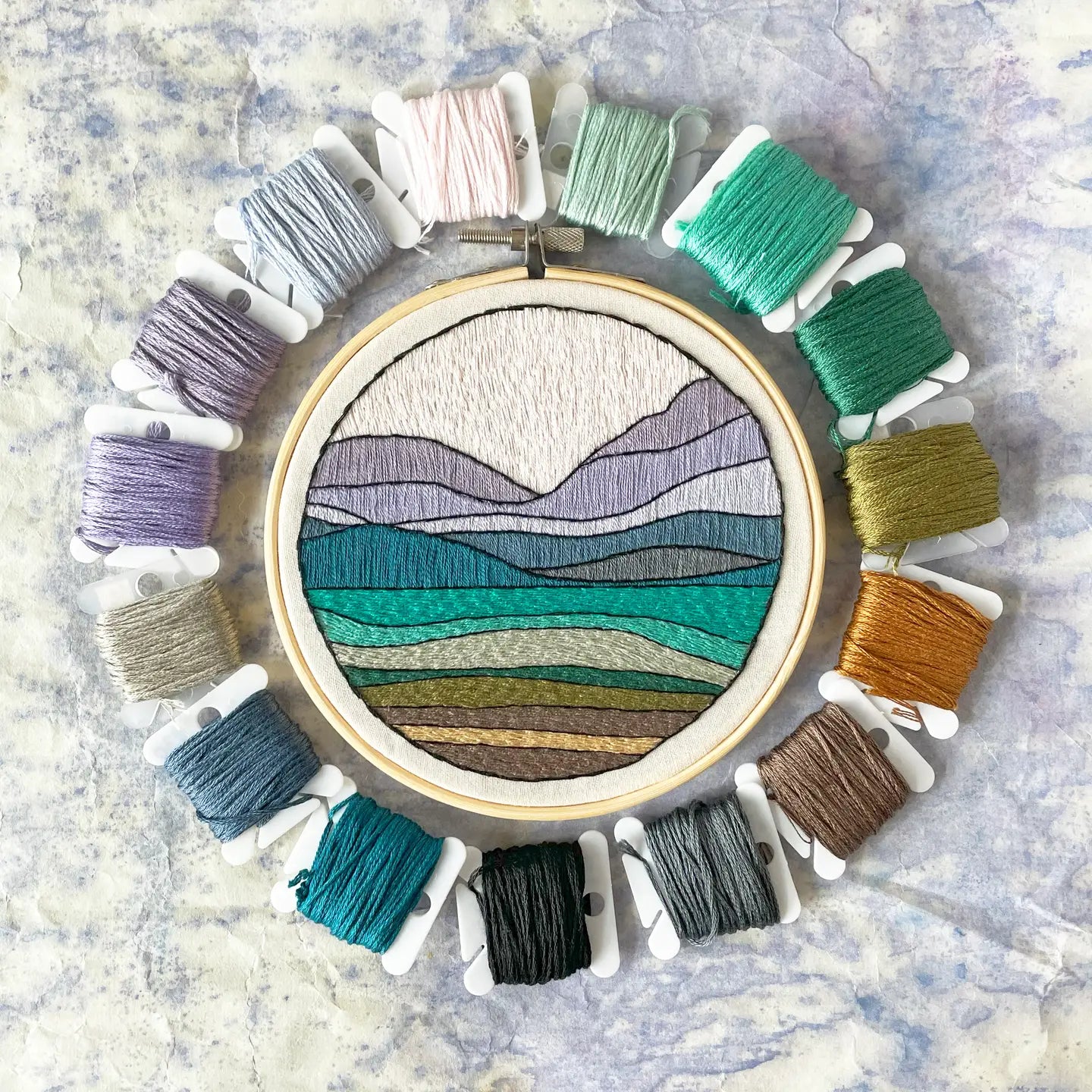 DIY Embroidery Kit - Landscape No. 1 (5")