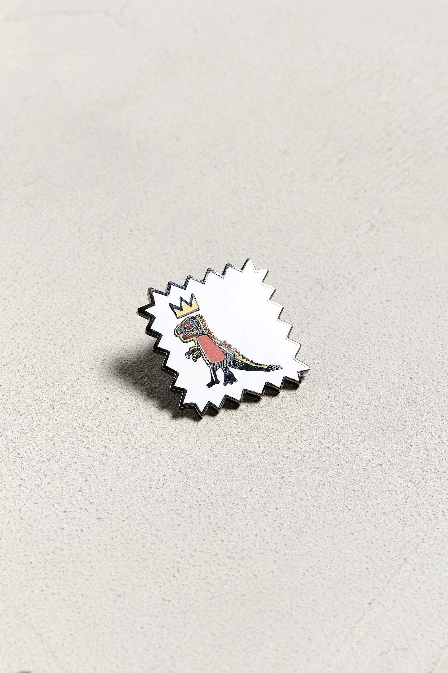 Crowned T-Rex Basquiat Pin