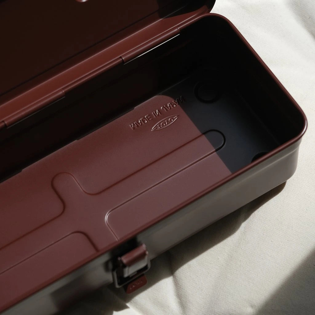 Toyo Steel Flat Top Toolbox - Antique Brown