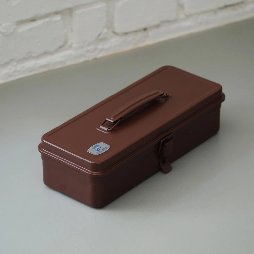 Toyo Steel Flat Top Toolbox - Antique Brown