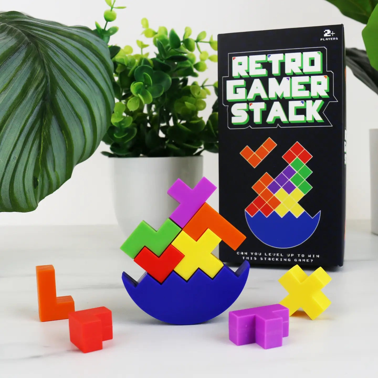 Retro Gamer Stacking Game
