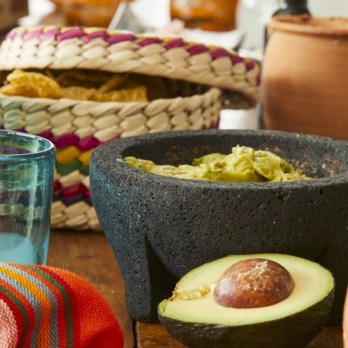 Volcanic Rock Molcajete Set