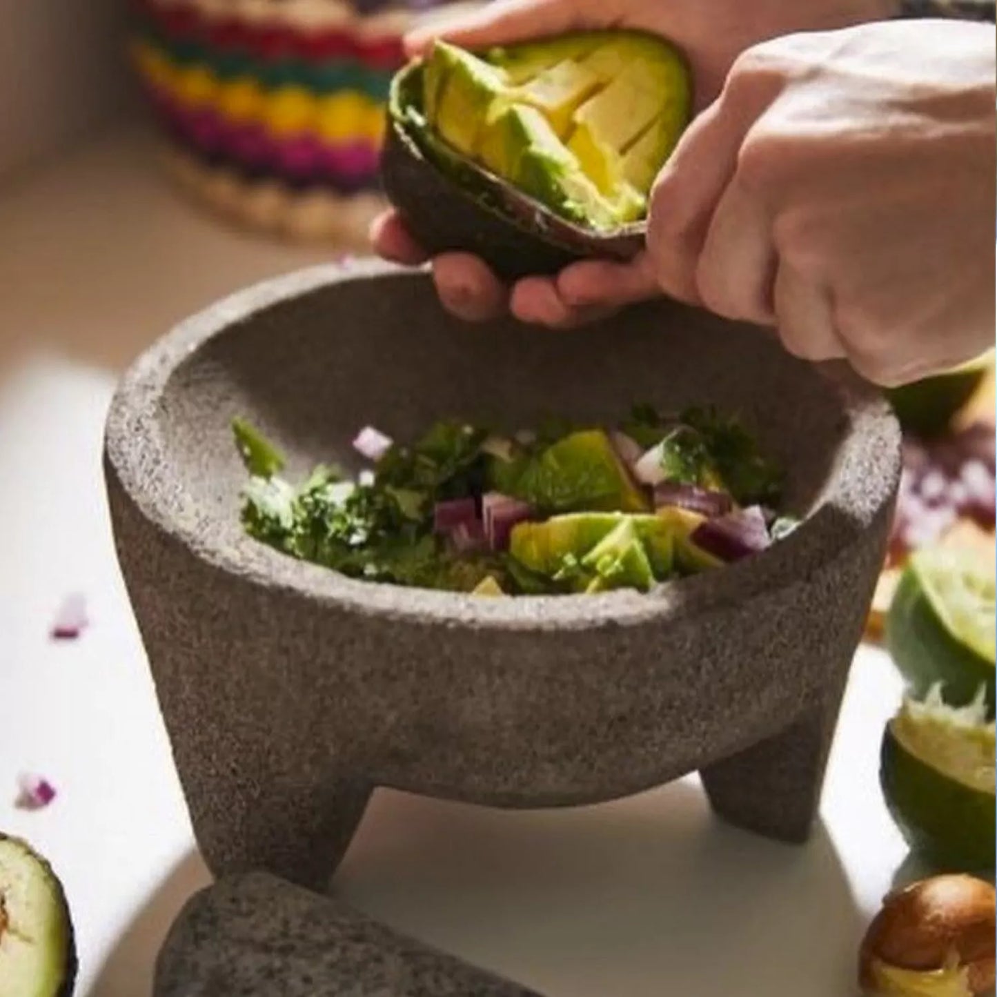 Volcanic Rock Molcajete Set