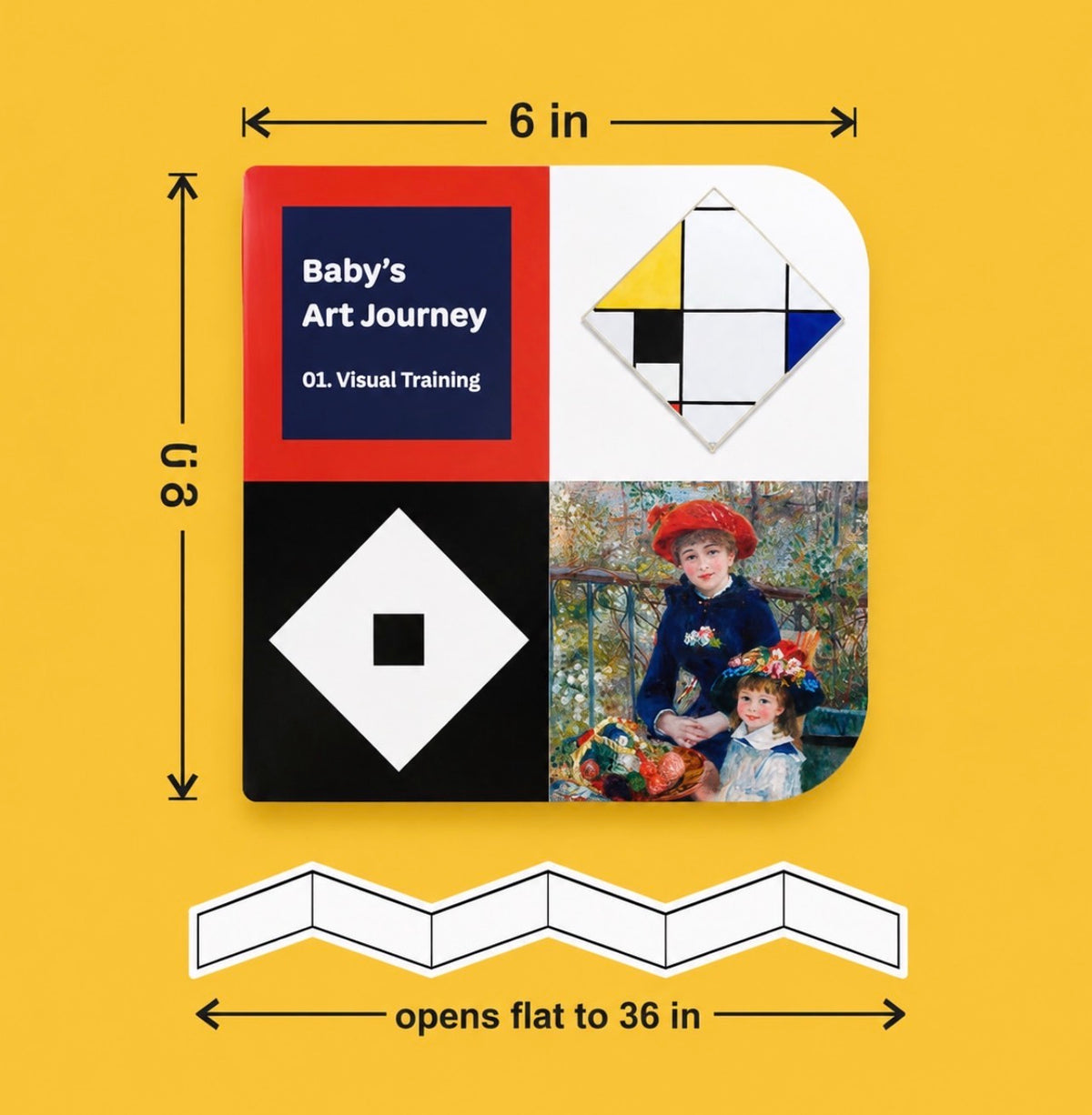 Baby's Art Journey - 4-Boook Accordion Set