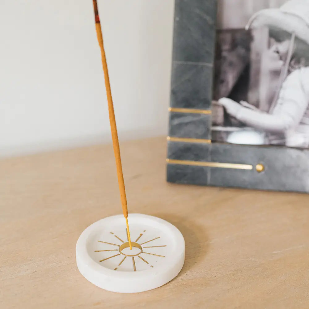 Indukala Round Moon Incense Holder
