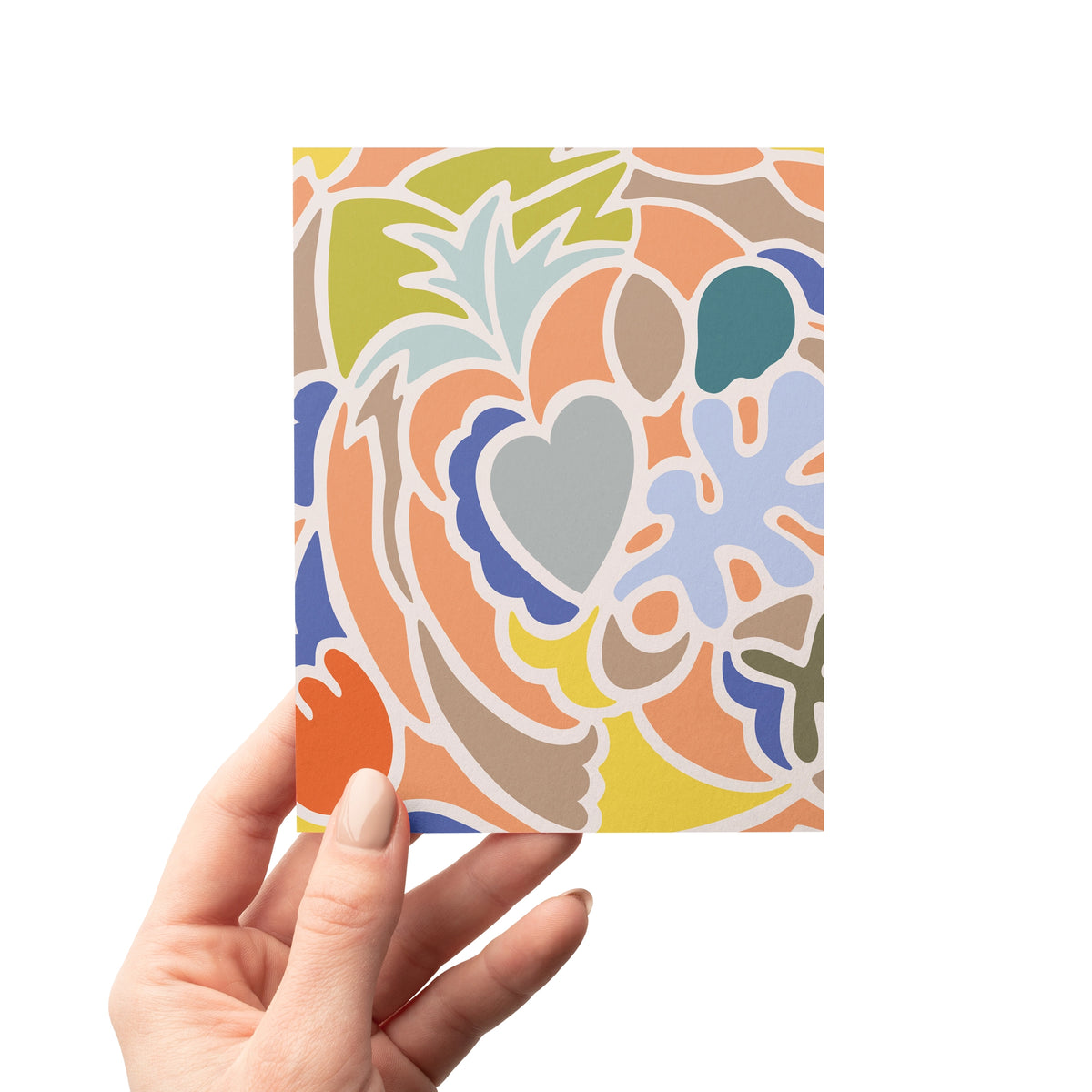 Modern Abstract Art Recycled Greeting Card - Set of 8
