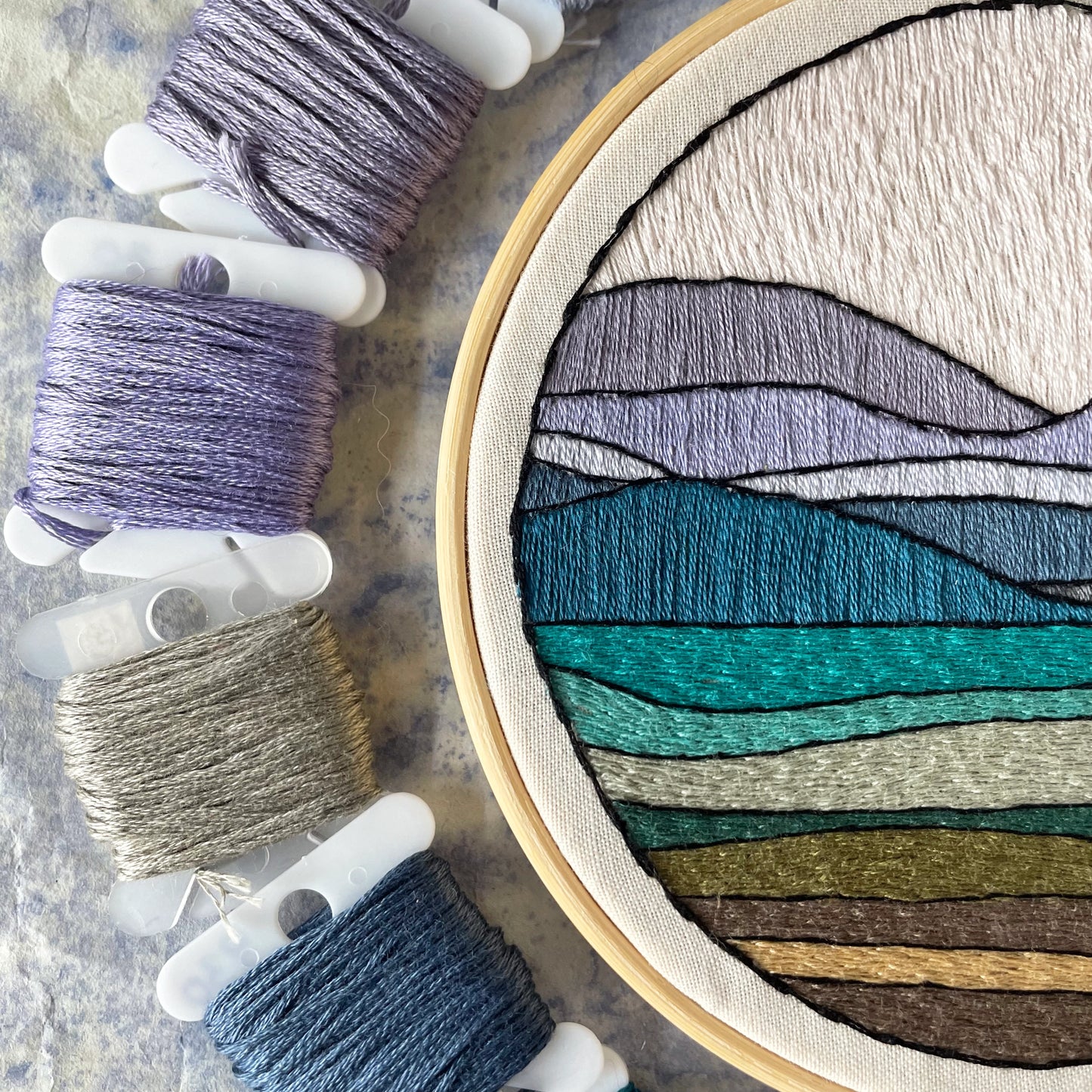 DIY Embroidery Kit - Landscape No. 1 (5")