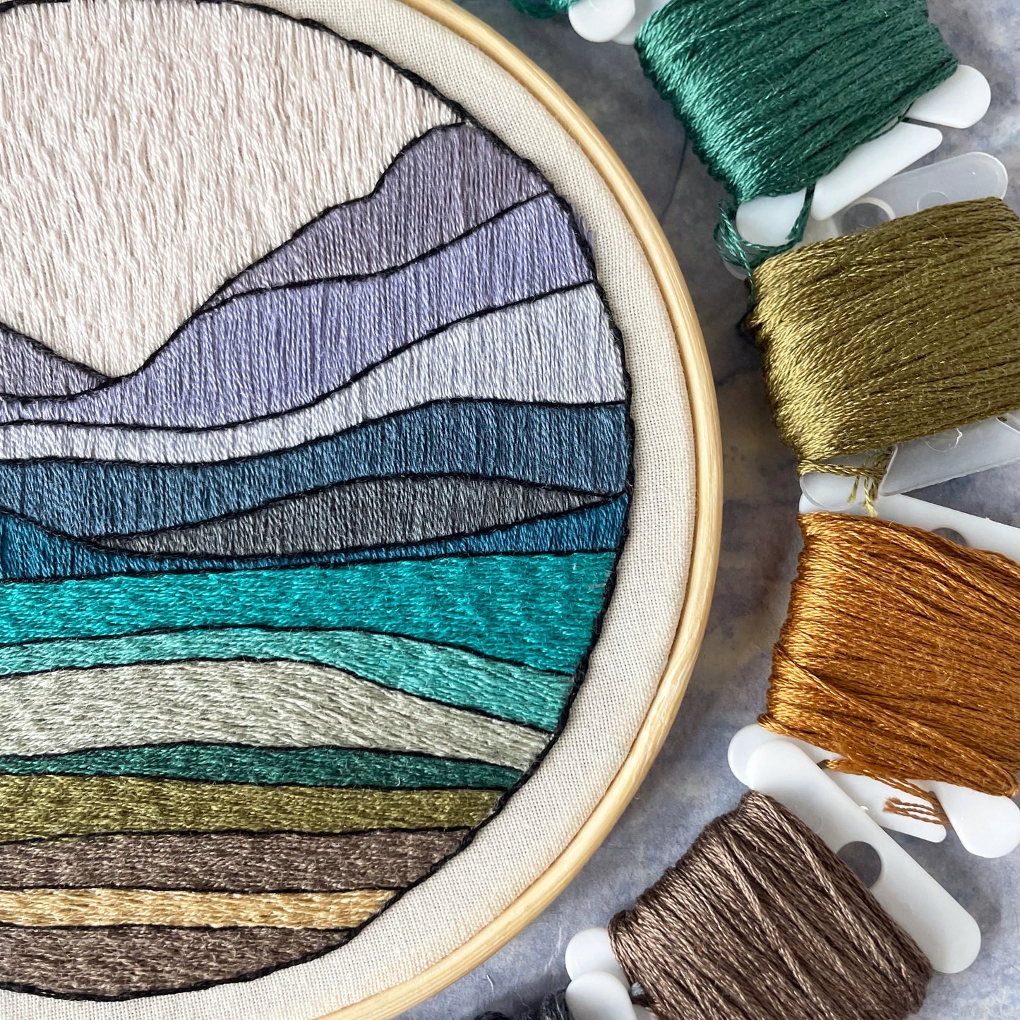 DIY Embroidery Kit - Landscape No. 1 (5")