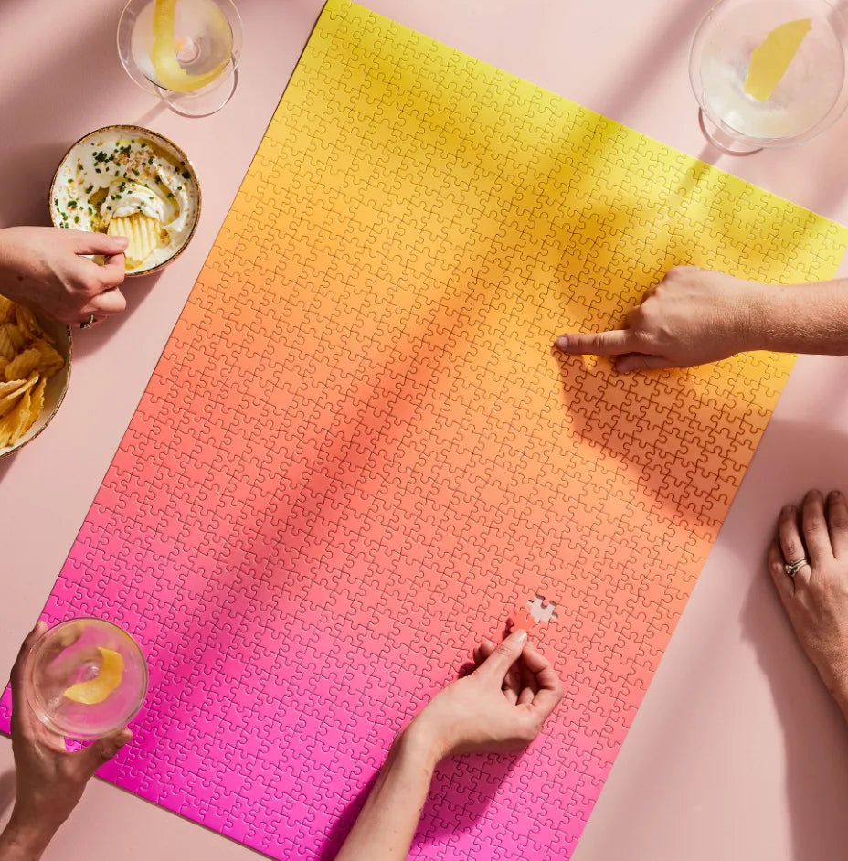 Pink/Yellow Gradient Puzzle - 1000 Piece