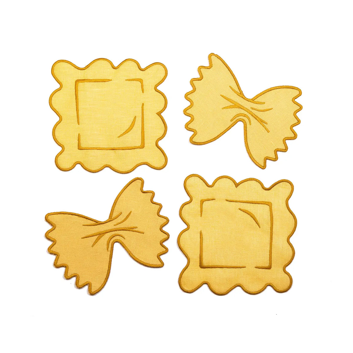 Pasta Cocktail Napkins - Set of 4