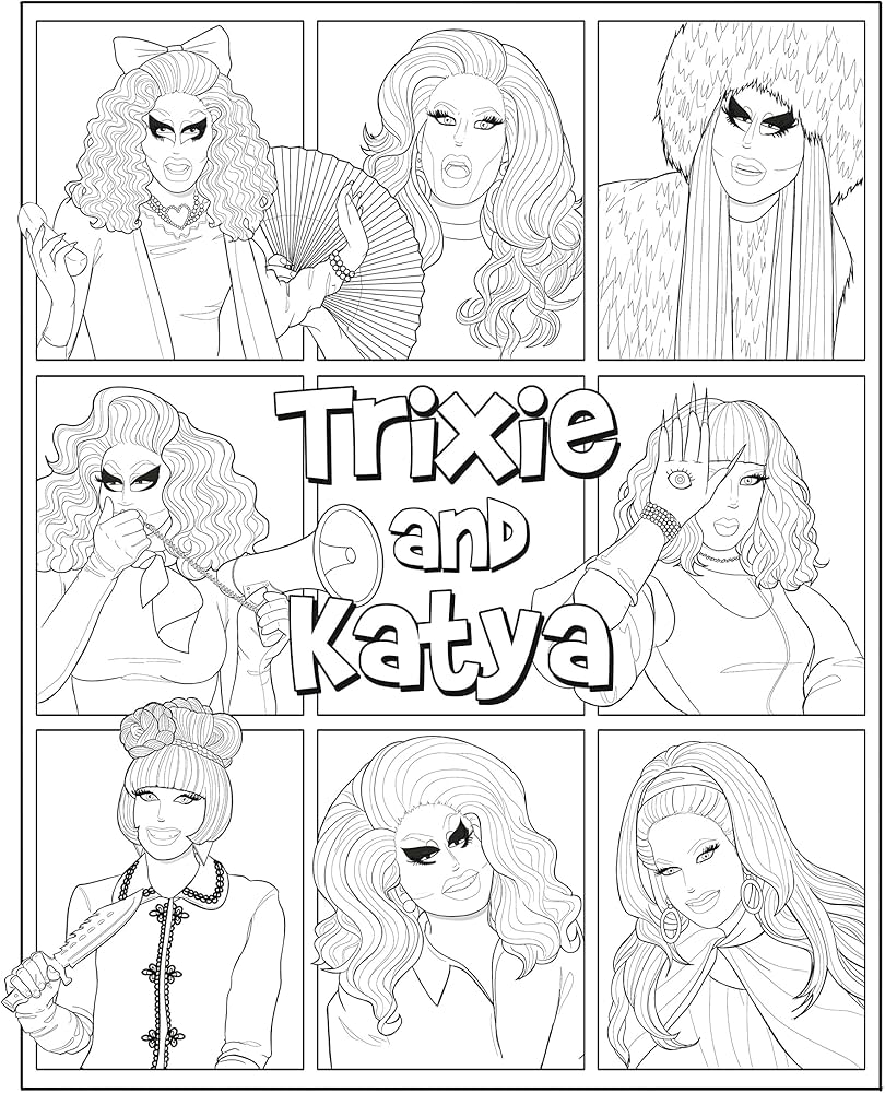 The Official Trixie and Katya Coloring Book