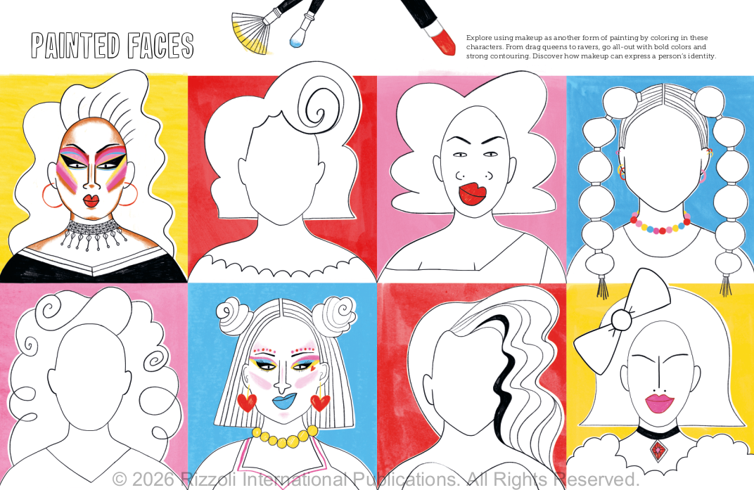 Draw Happy: People and Faces: Easy Prompts to Find
