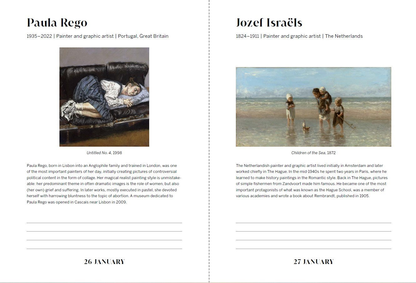 An Artist A Day: A Daily Diary of Artists' Birthdays