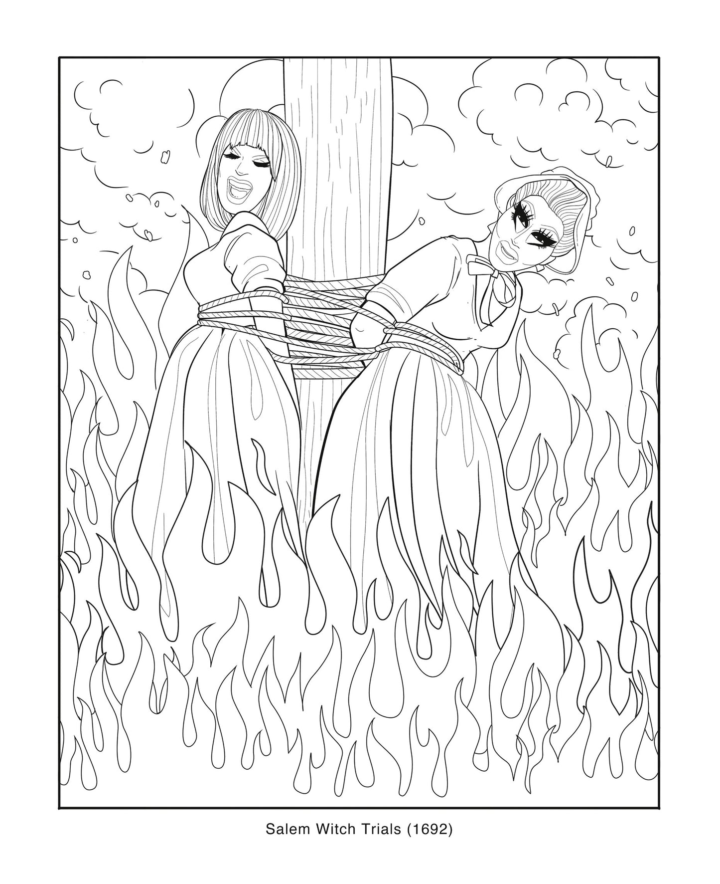 Trixie and Katya Coloring Through History