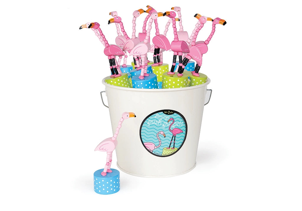 Flamingo Push Puppets