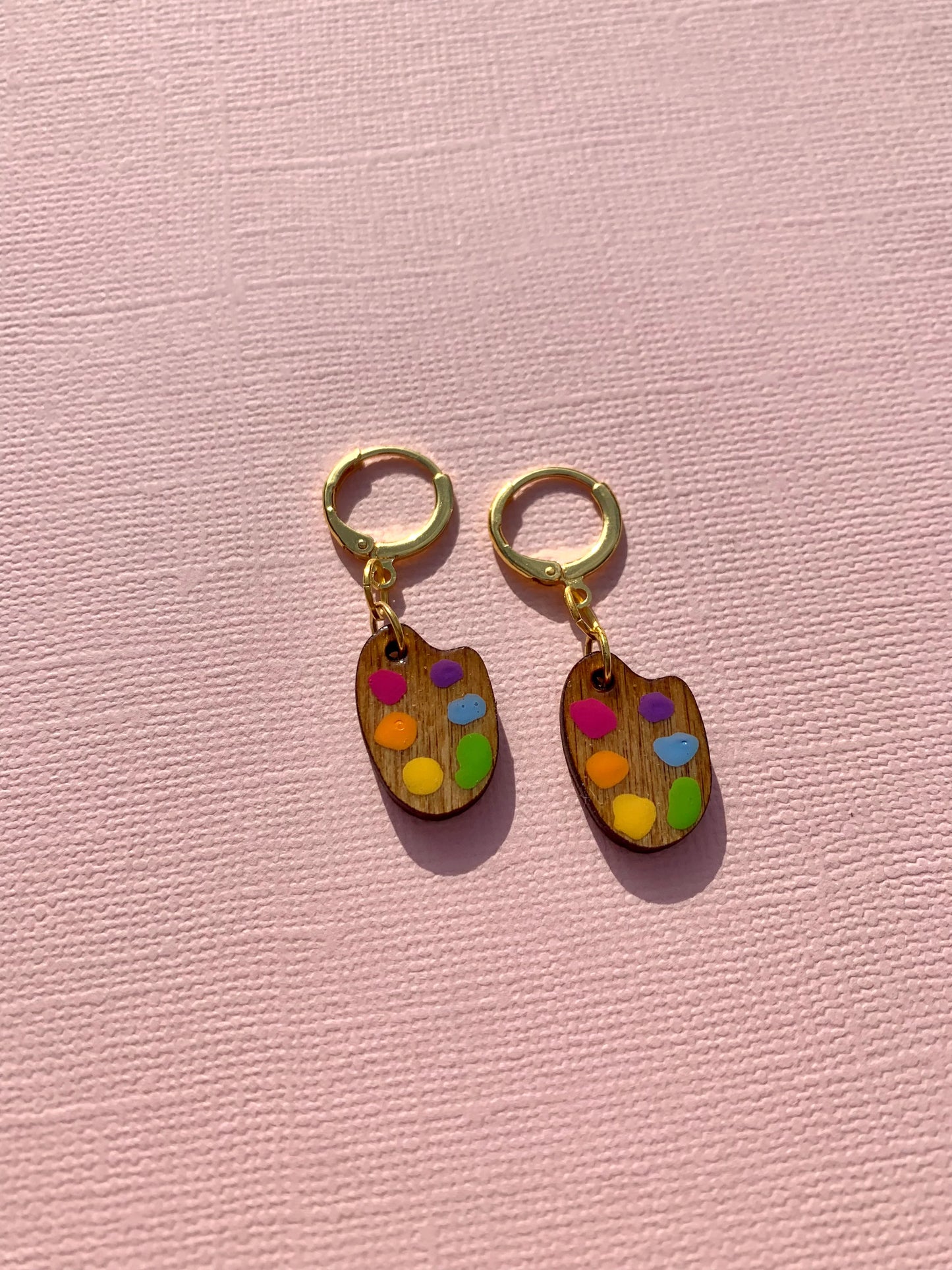 Mini Paint Palette Earrings