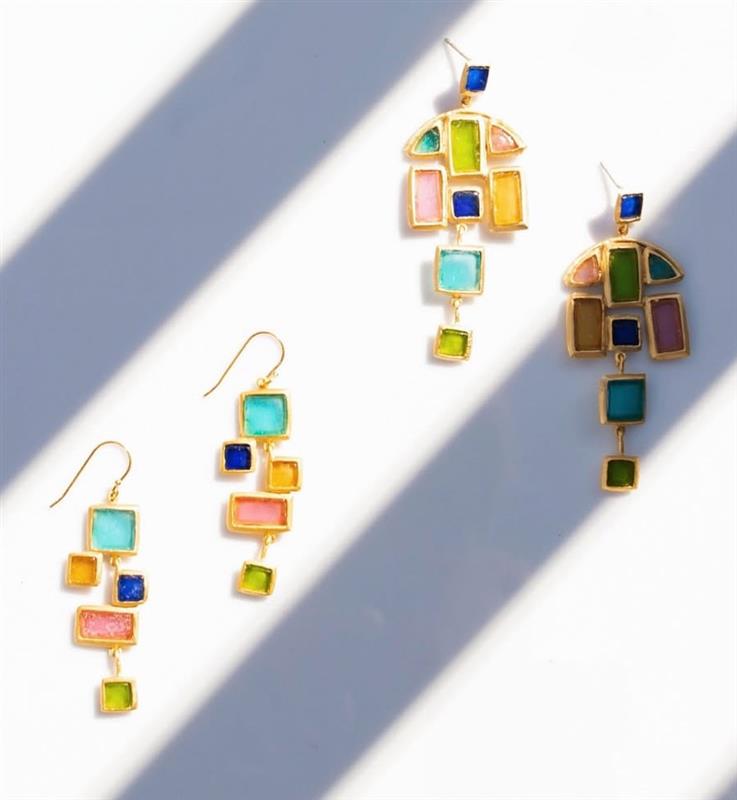 Mosaic Statement Post Earrings