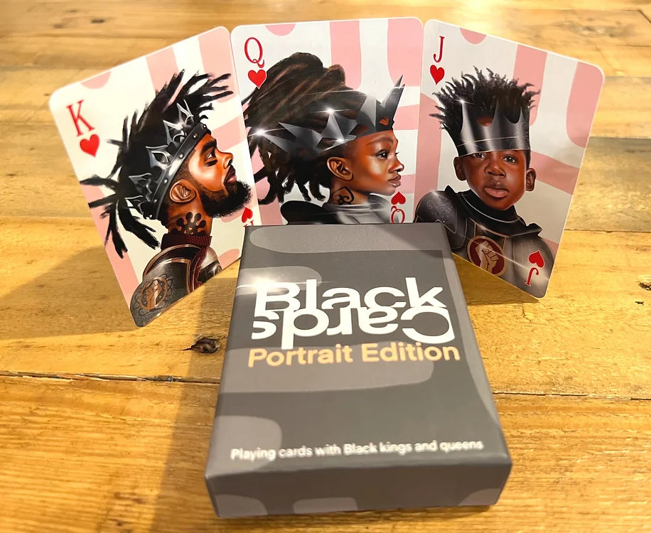 Black Cards Playing Cards: Portrait Edition