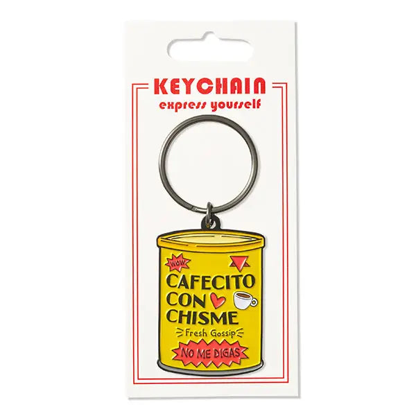 Cafecito Con Chisme Keychain