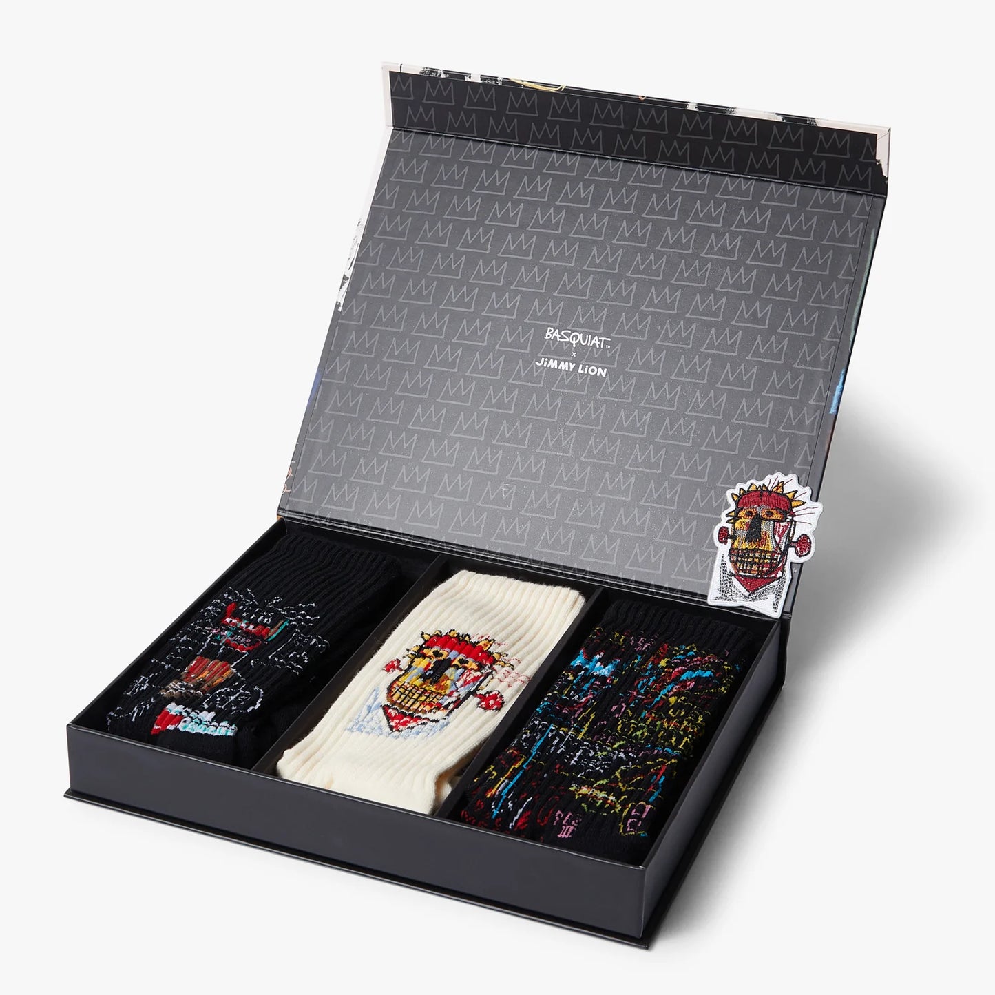 Basquiat Athletic Socks Black Box - Set of 3-Pack