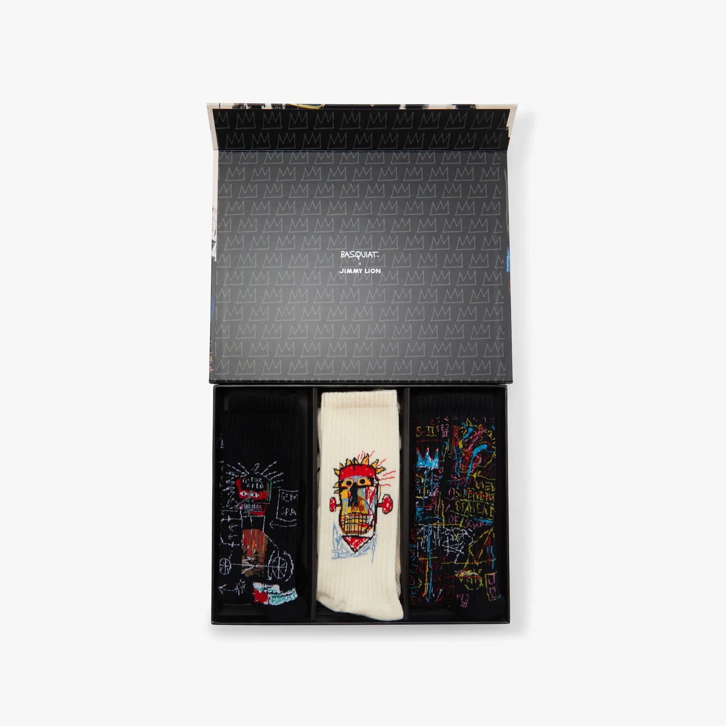 Basquiat Athletic Socks Black Box - Set of 3-Pack