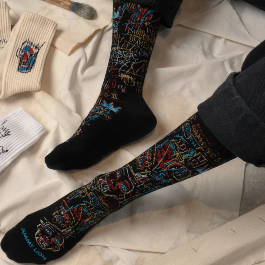 Basquiat Athletic Socks Black Box - Set of 3-Pack