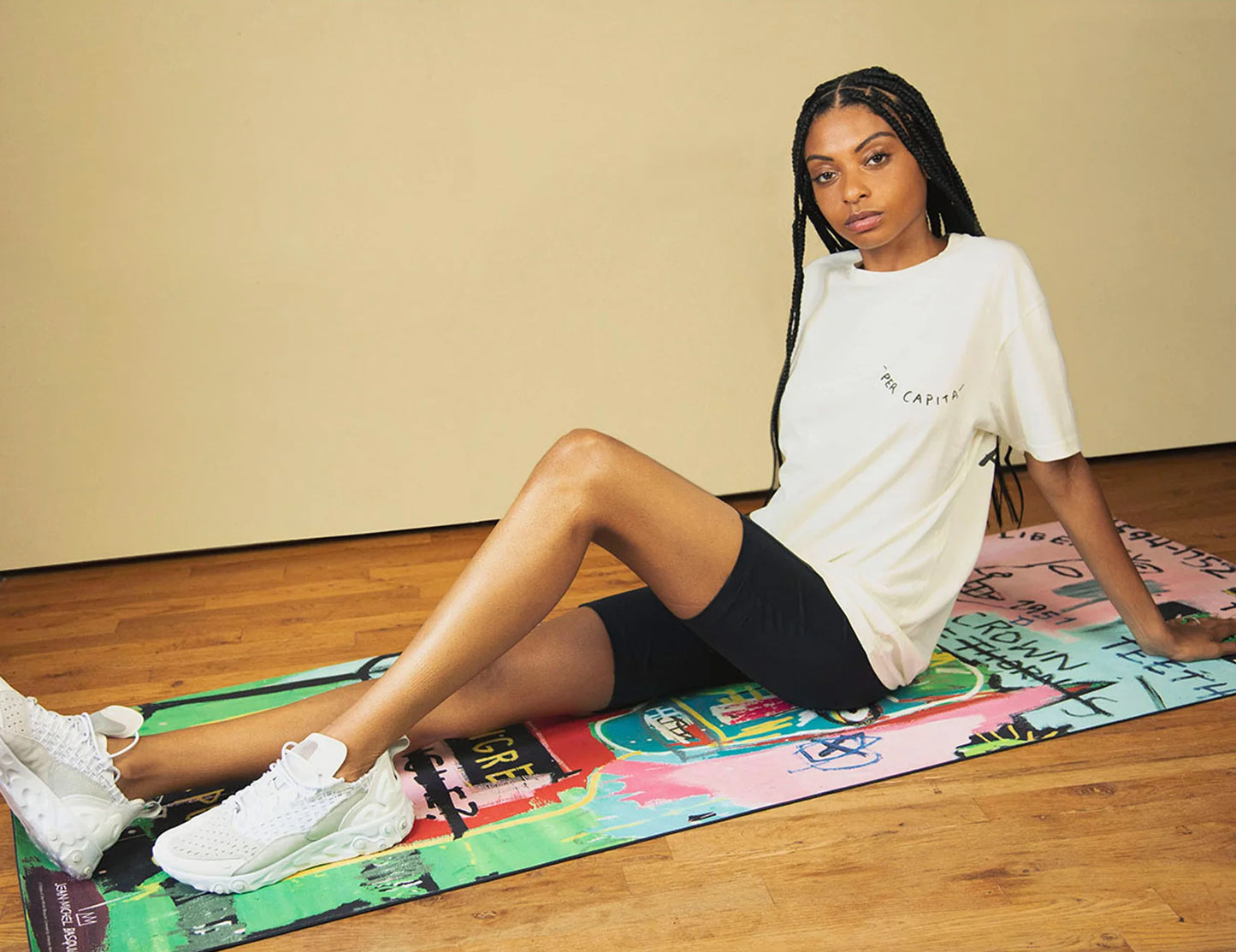 Basquiat “In Italian” Rubber Exercise Mat