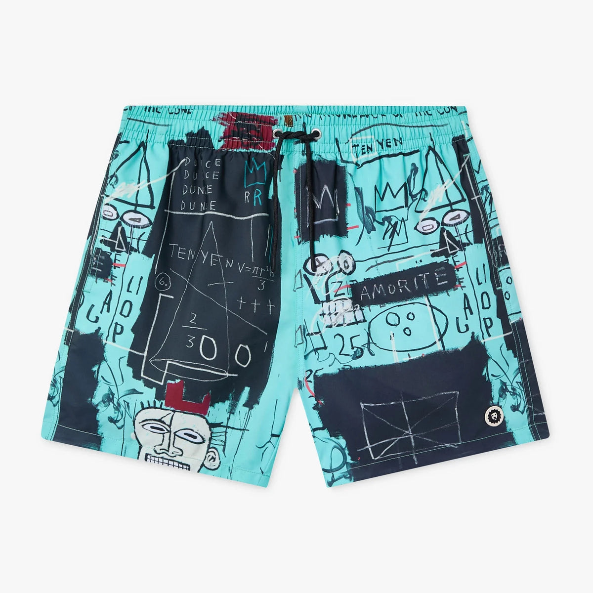 Basquiat Equals Pi Swim Shorts
