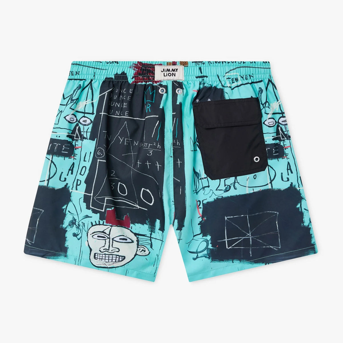 Basquiat Equals Pi Swim Shorts