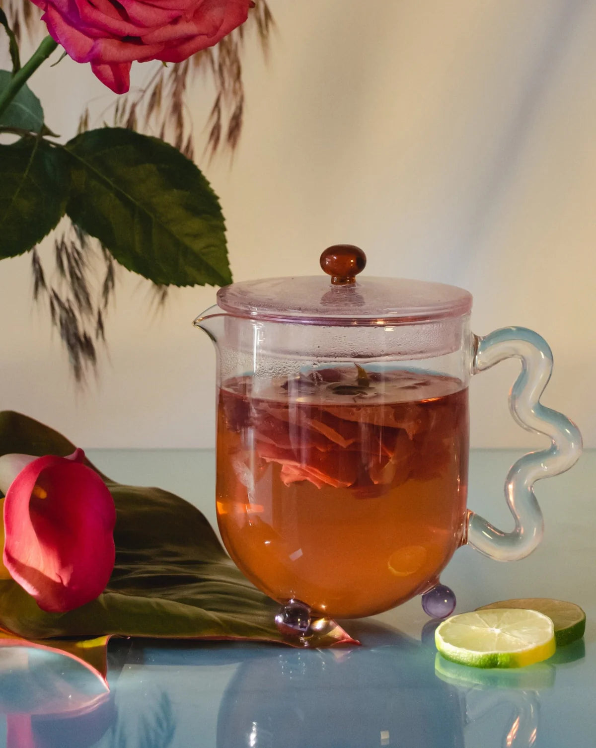 Bloom Glass Teapot