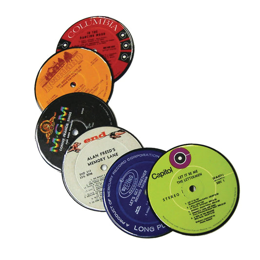 Vinyl Record Label Coasters
