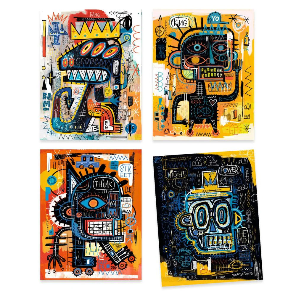 Collage Art Kit - Inspired by Jean-Michel Basquiat