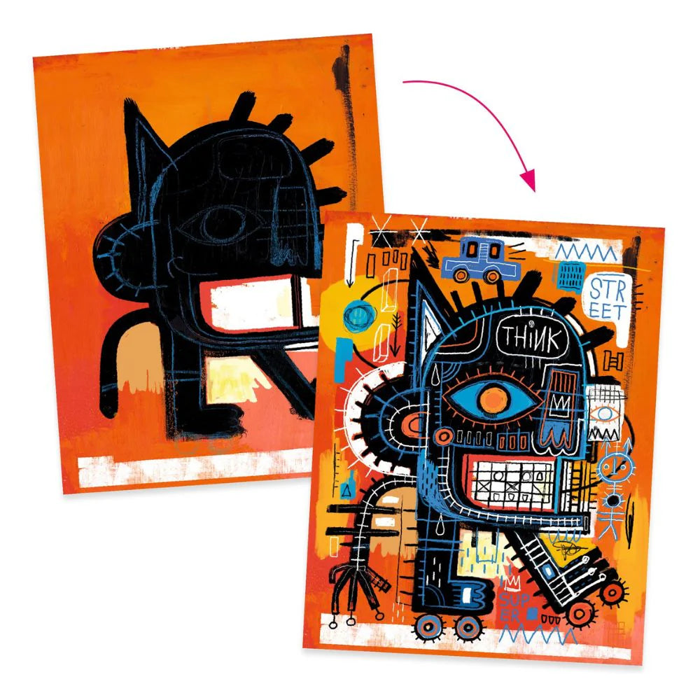 Collage Art Kit - Inspired by Jean-Michel Basquiat