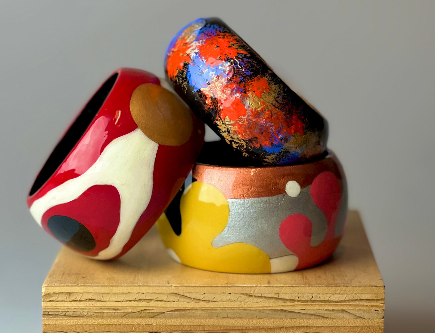 Wearable Art Bangles by Angela Bolaños