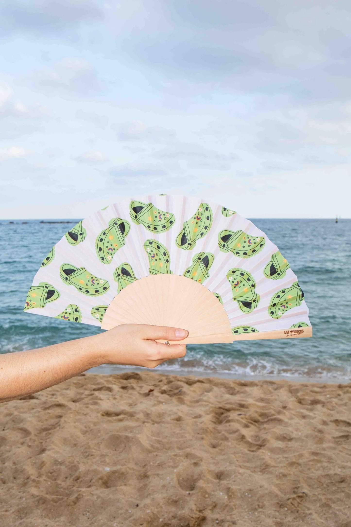 Beach Walks Hand Fan