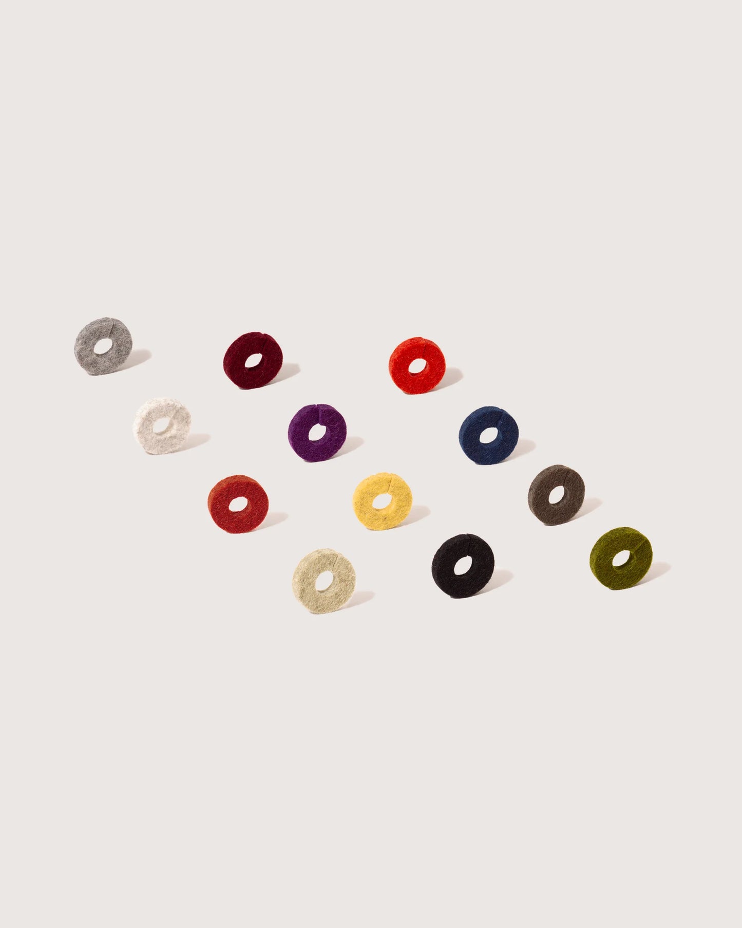 Wine-O's Wool Round Wine Markers - Autumn