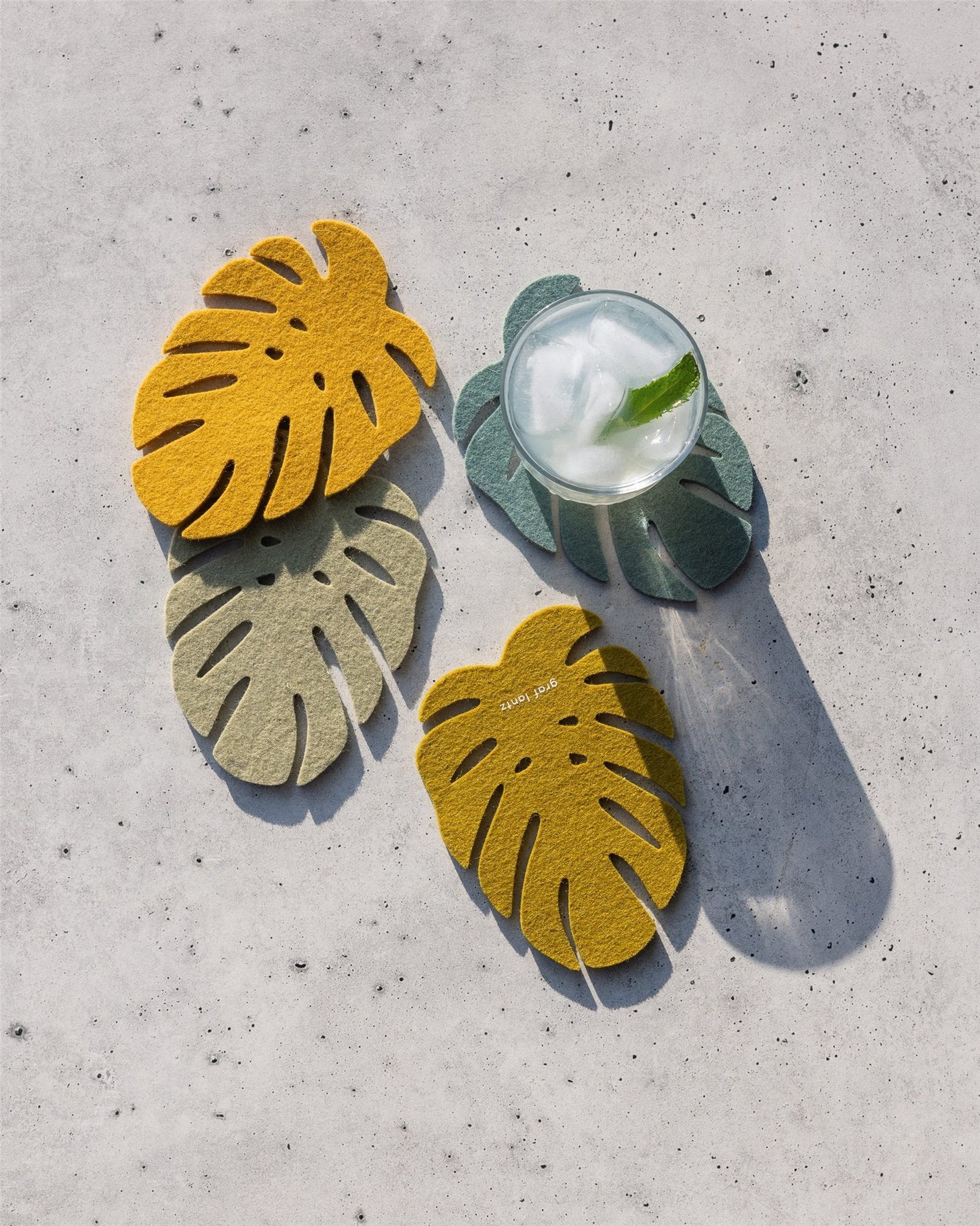 Monstera Leaf Coaster "Jungle" - Set of 4