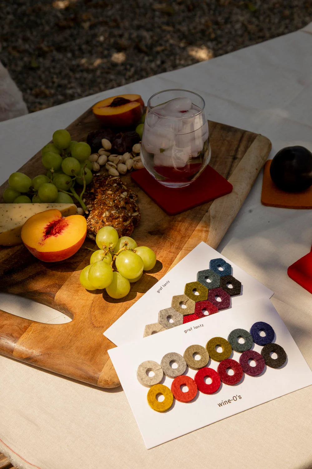 Wine-O's Wool Round Wine Markers - Autumn