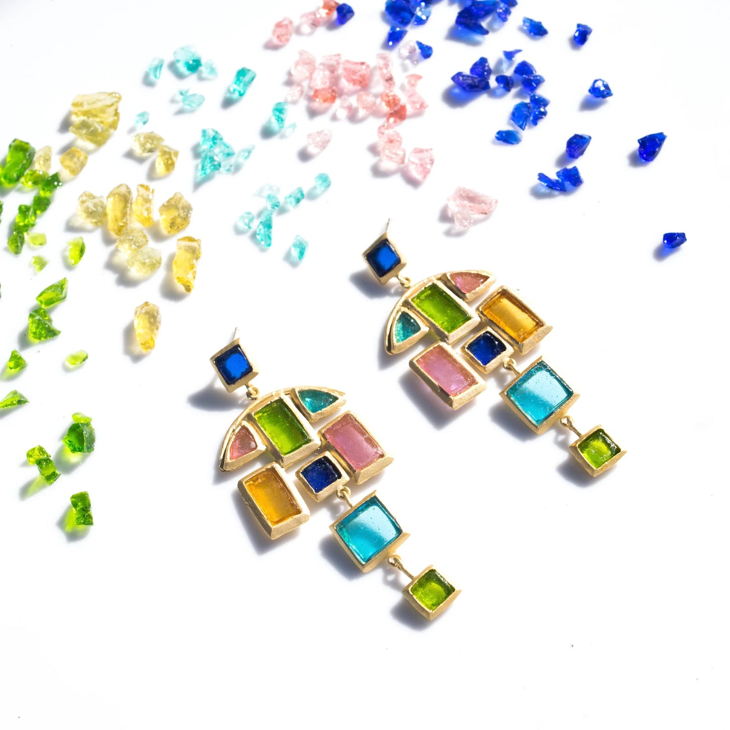 Mosaic Statement Post Earrings
