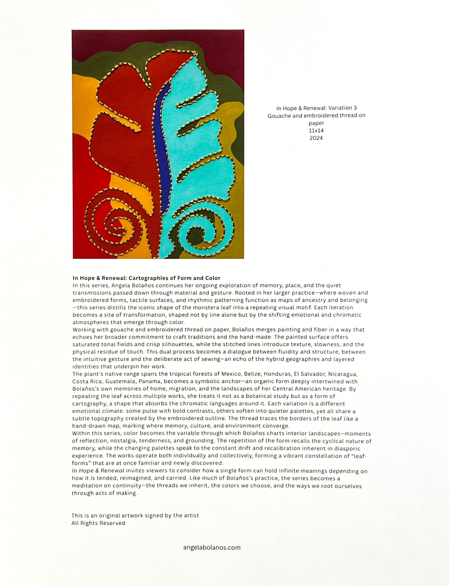 In Hope & Renewal: Cartographies of Form and Color Print Series