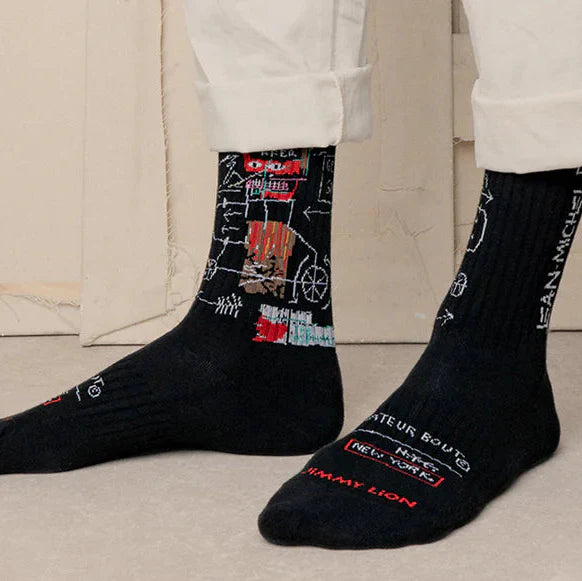 Basquiat Athletic Socks Black Box - Set of 3-Pack