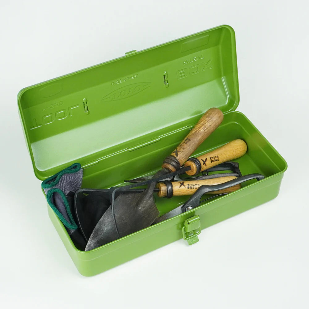 Toyo Steel Stackable Angle Top Box - Green