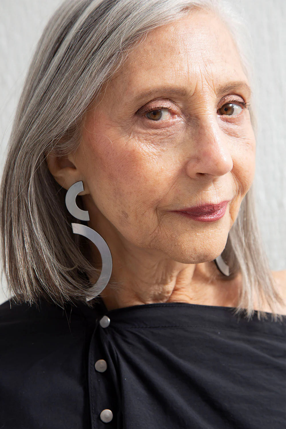 Silver Mies Double Arc Earrings
