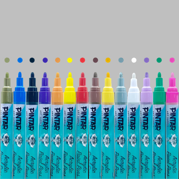 Pintar Acrylic Paint Markers Set of 14