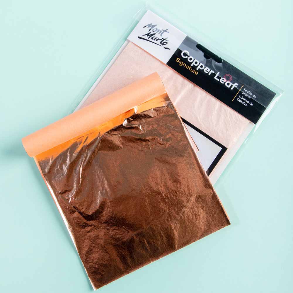 Imitation Copper Leaf Signature Sheets - 25 Sheets