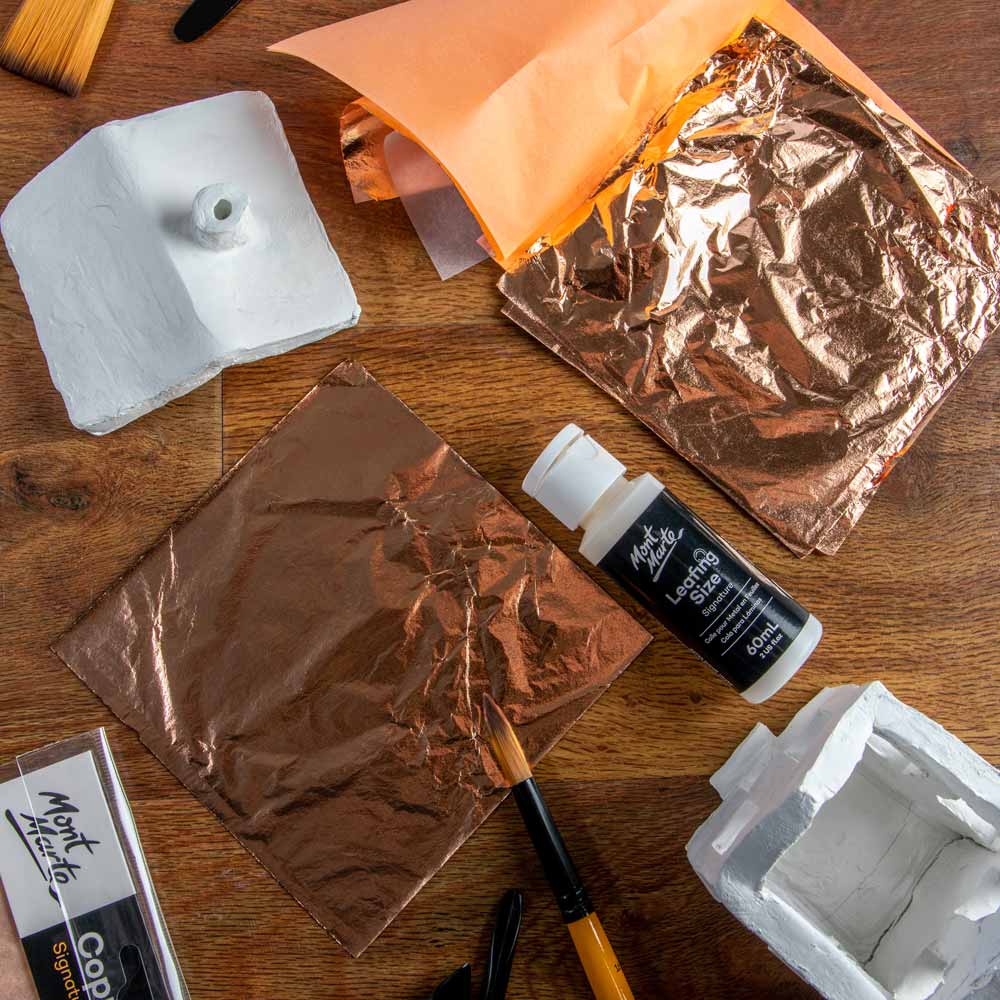 Imitation Copper Leaf Signature Sheets - 25 Sheets
