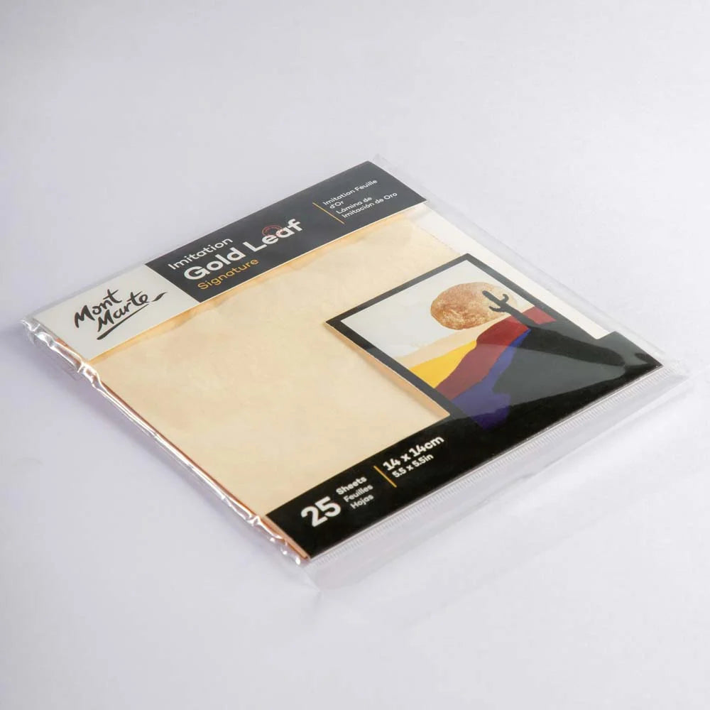 Imitation Gold Leaf Signature Sheets - 25 Sheets
