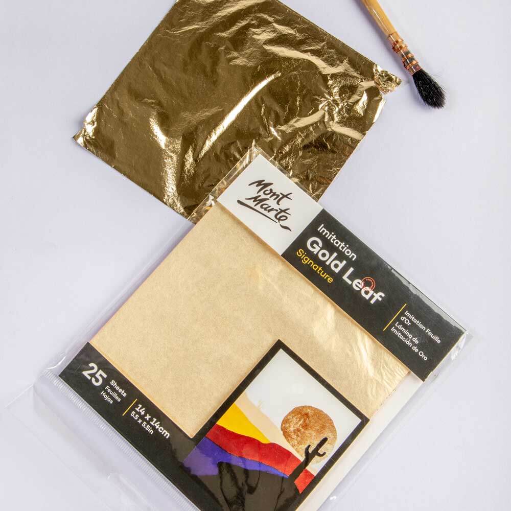 Imitation Gold Leaf Signature Sheets - 25 Sheets