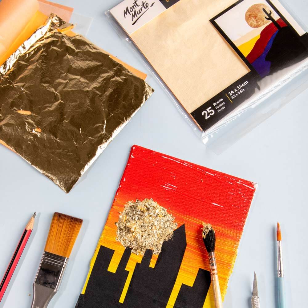 Imitation Gold Leaf Signature Sheets - 25 Sheets